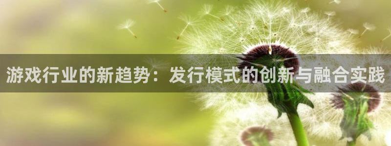 雷火电竞平台怎么样：游戏行业的新趋势：发行模式的创新与融合实践