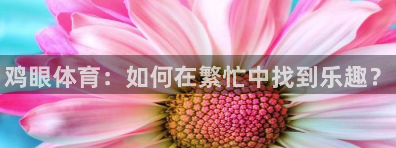 必威betway西汉姆联：鸡眼体育：如何在繁忙中找到乐趣？